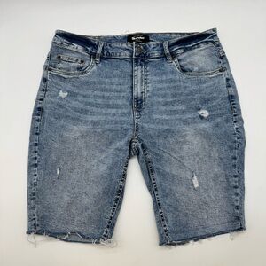 Bluenotes Slim Fit Distressed Denim Shorts Men’s Size US 36